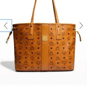 MCM Medium Reversible Liz Tote Shopper Cognac  ✨  Including Pouch!! ✨ 🤍🤎🤍🤎